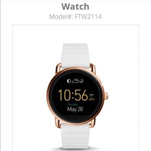 Q wonder smartwatch in white